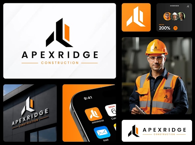 design construction services logo design