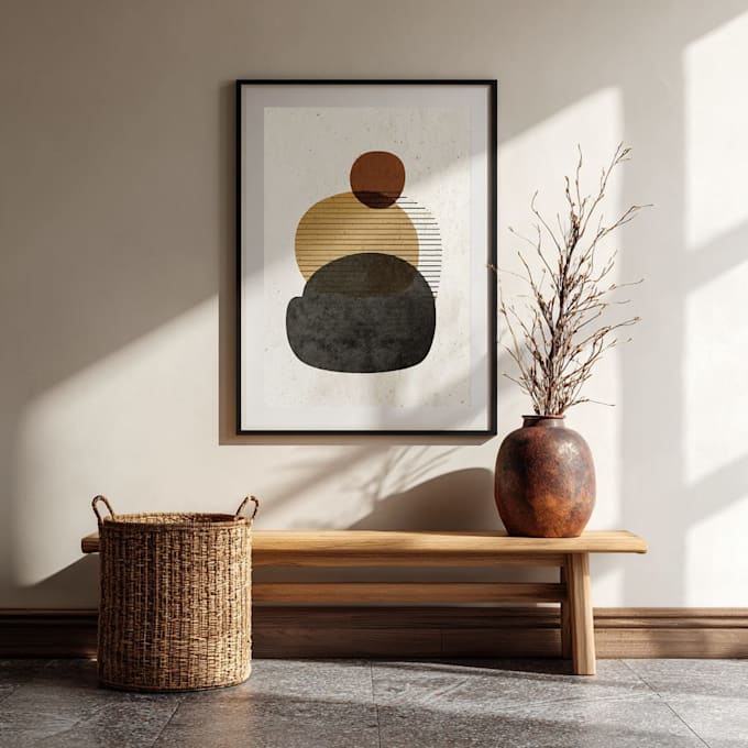 create abstract printable wall art for home decor