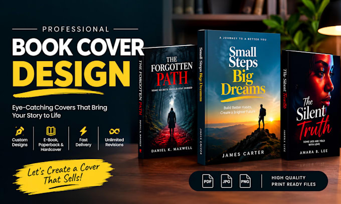 design an ebook,  paperback, hardcover for your book