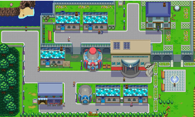 Create pixel art tileset and sprite sheet for video games pixel art ...