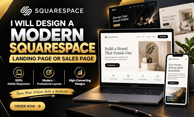 design squarespace landing page sales page custom css squarespace expert