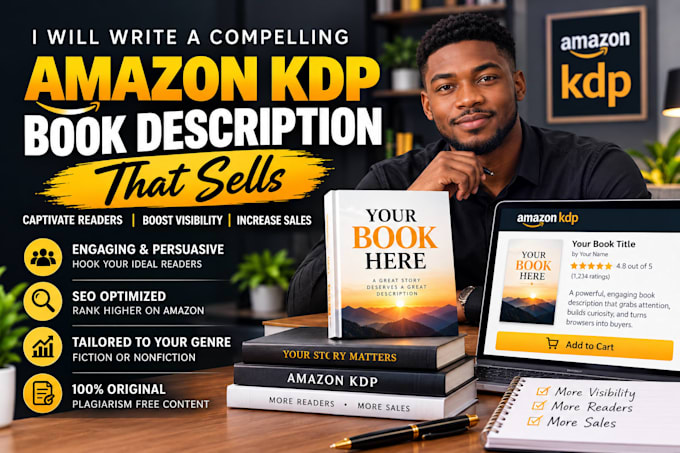 write a compelling amazon KDP book description for your self published book