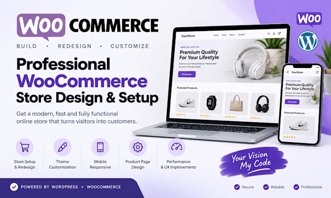 do woocommerce store redesign, optimize and cro for ecommerce sales