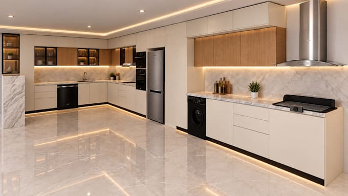 create conception kitchen 3d