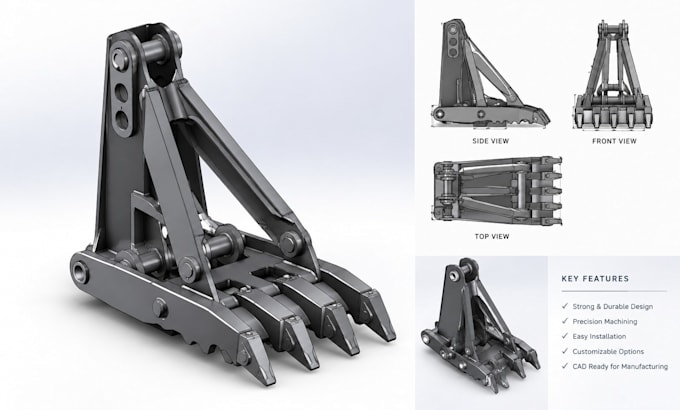 do mechanical part, technical drawing, assemblies, 3d cad design for 3d printing