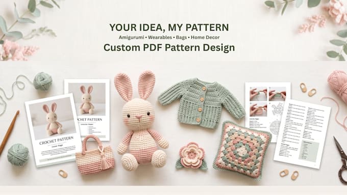 create custom crochet pattern pdfs