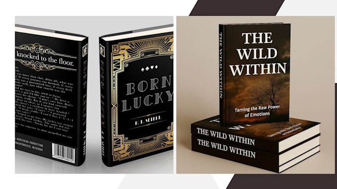 create illustrated book cover, ebook cover design, kindle cover design