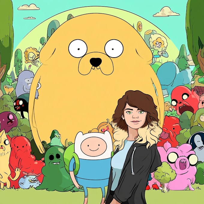 draw you in adventure time style