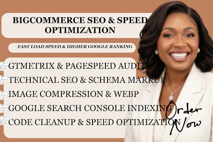 optimize bigcommerce store seo, speed and ranking