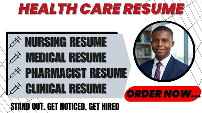 write a nursing, pharmaceutical, clinical, medical resume