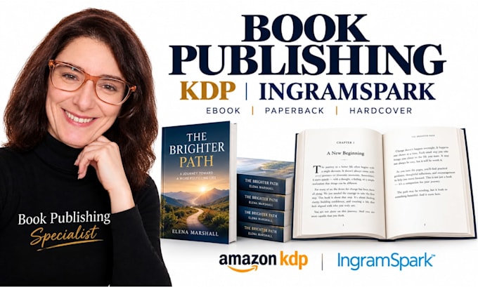 publish your book on amazon KDP and ingramspark setup and files