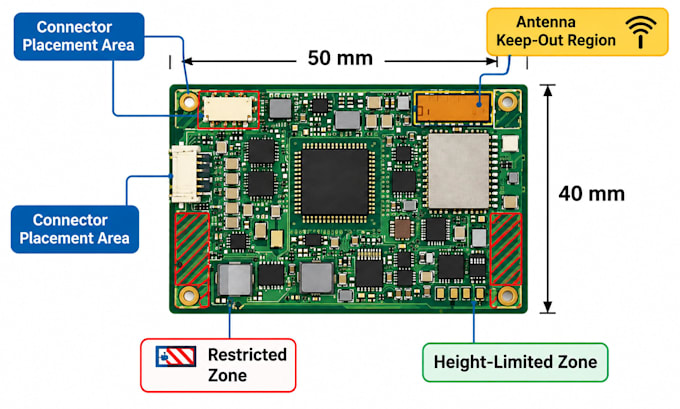 design rf pcb, antenna, high speed pcb layout and iot electronics integration