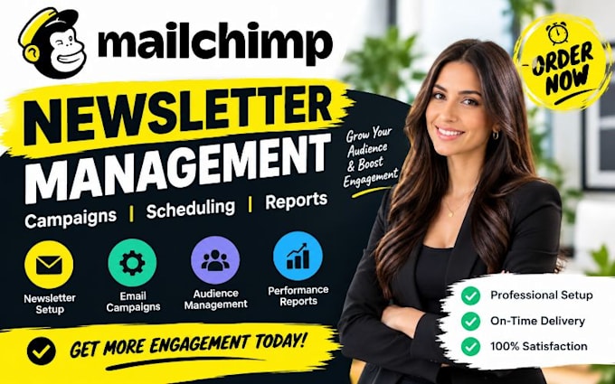 setup mailchimp monthly newsletter management with newsletter setup reporting