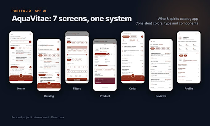 design a modern mobile app UI or website mockup