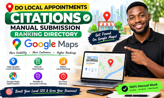do local appointments citations manual submission ranking directory google maps