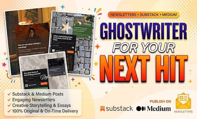 write engaging substack or medium articles and newsletters