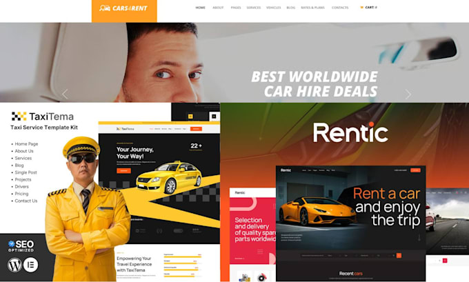 create a taxi booking website with ride scheduling, driver and fare tools
