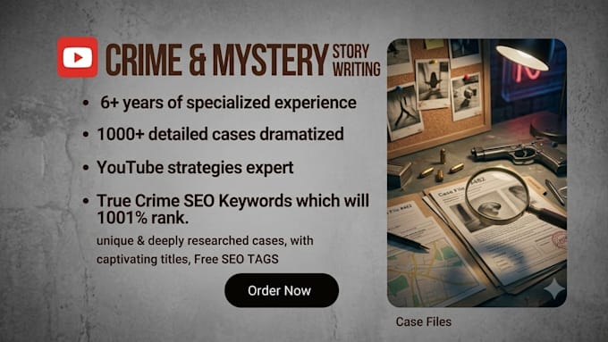 for you write viral crime stories and dramas writing