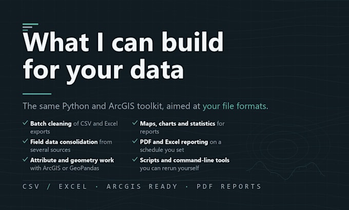 build a custom python script to clean, process and report your data