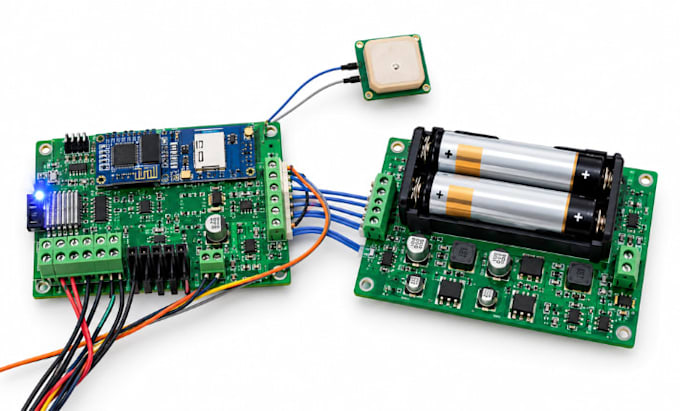 design hybrid inverter, pv optimizer, and solar tracker pcb