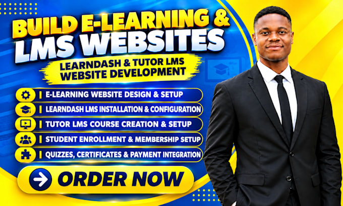 build elearning website, learndash website, learndash tutor lms website