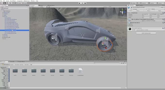 create optimized game ready 3d car models vehicle assets for unity unreal engine
