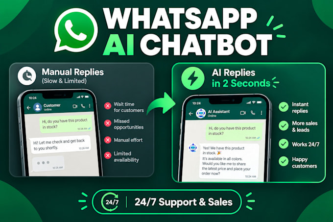build a whatsapp ai chatbot for customer support and sales