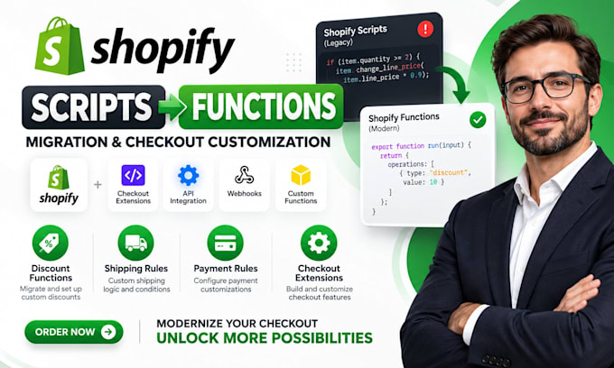 migrate shopify scripts to functions and customize shopify checkout with API fix