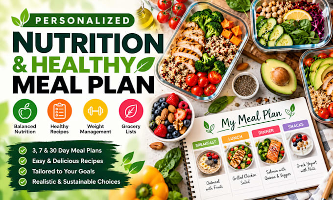 create a personalized nutrition and healthy meal plan