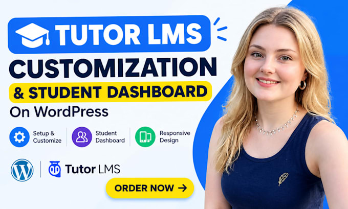 customize tutor lms and design professional student dashboard on wordpress