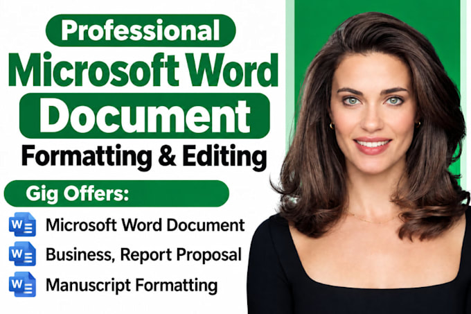 professionally microsoft word document formatting edit ms word template design