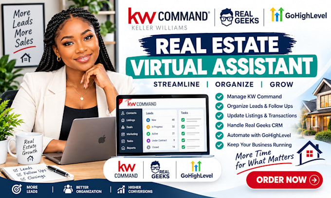 kw command keller williams real geeks real estate virtual assistant gohighlevel
