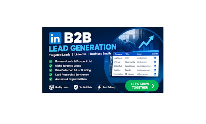 generate b2b leads and close sales