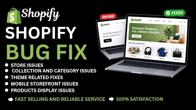 fix shopify bugs, collections, navigation and store issues