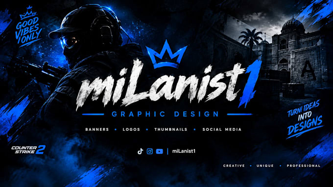 design a modern gaming banner