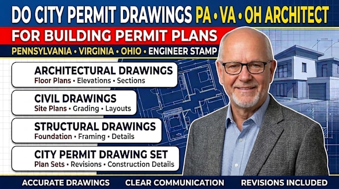 Architect for city permit drawing,pennsylvania, virginia,ohio permit ...