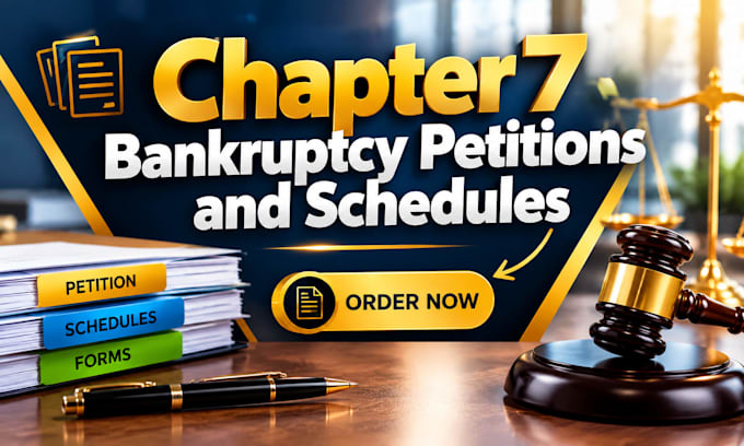 prepare chapter 7 bankruptcy petitions and schedules