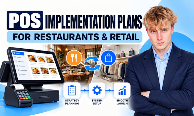 create pos implementation plans for restaurants and retail