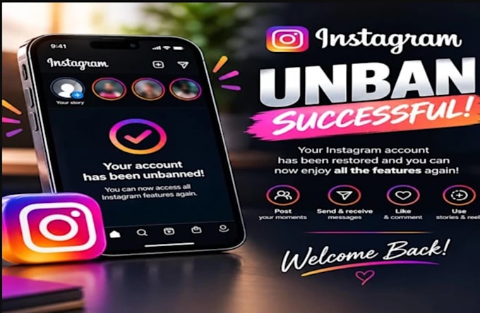 restore instagram page, ig profile unbanning issues