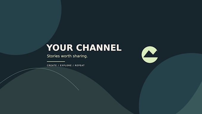 design a youtube channel banner with editable source
