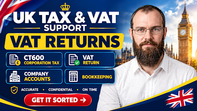 prepare UK vat returns and help with vat filing