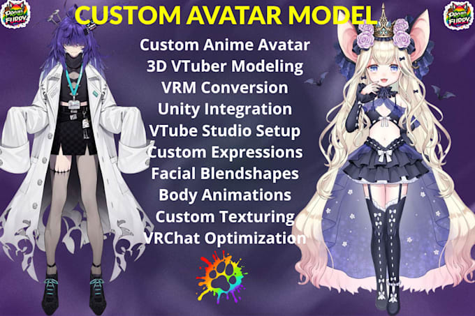 do anime vtuber setup, obs studio scenes, animaze, face tracking, overlays, vrm