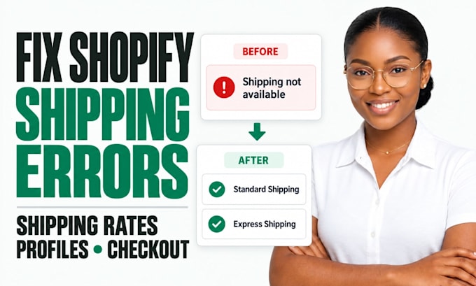 fix shopify shipping rates, delivery profiles and checkout errors