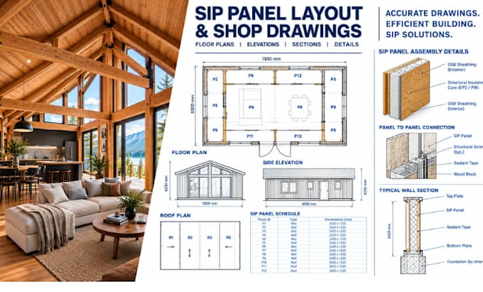 design custom sip house plans, eco cabin plans, and timber frame design