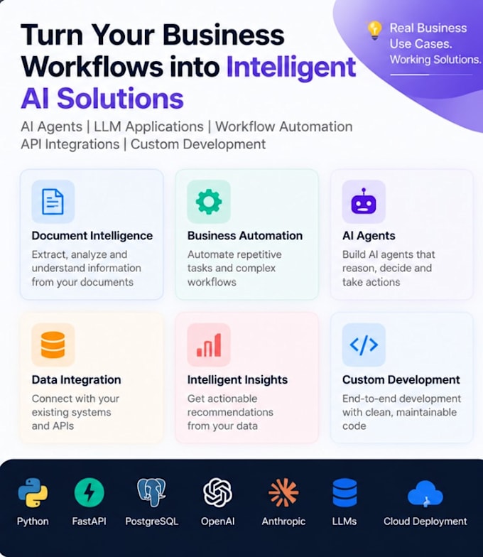build custom ai agents, llm applications and automation workflows