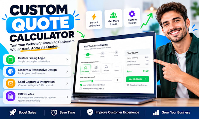 build a custom quote calculator with lead capture for your website