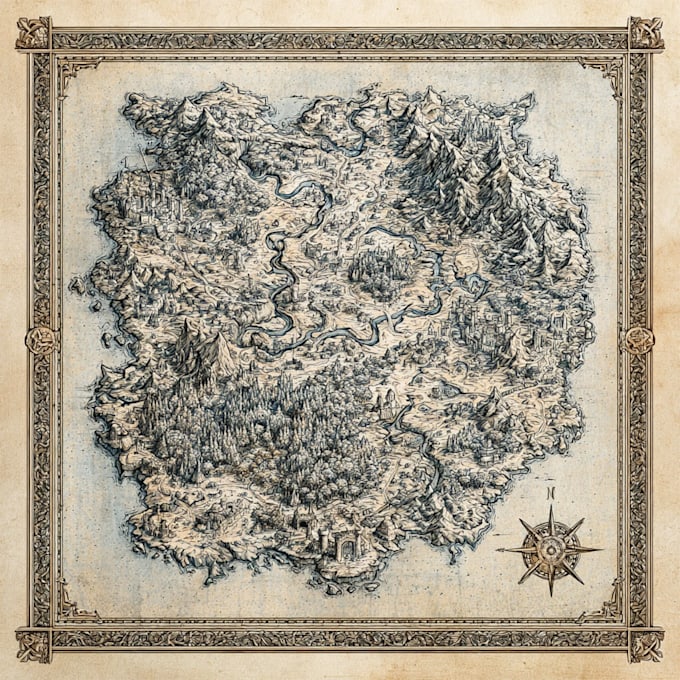 design a custom fantasy map for your dnd campaign