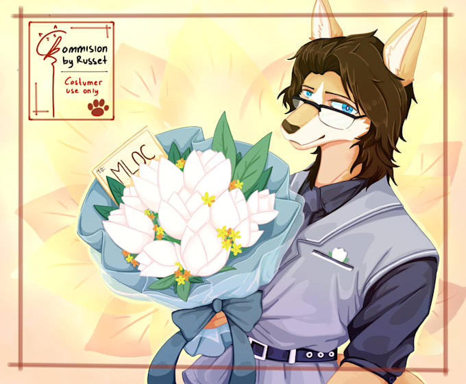 do human and furry digital art commission
