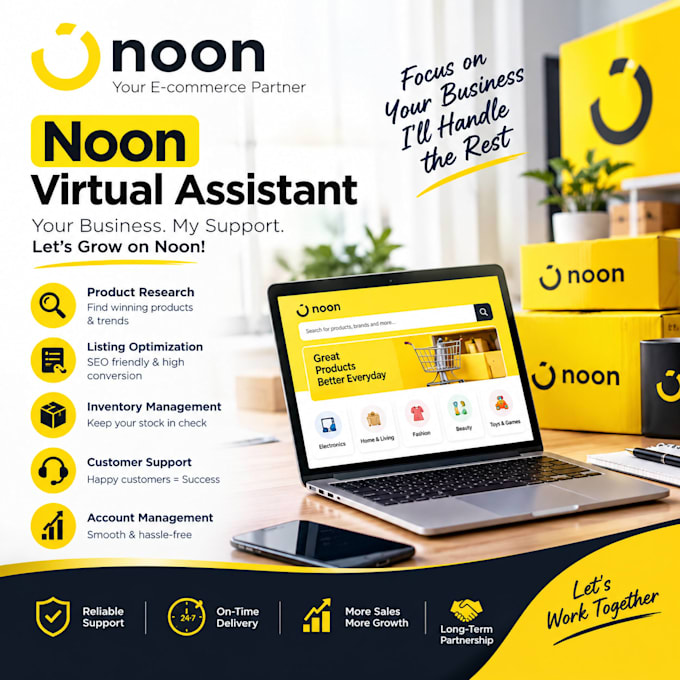 be your noon account manager and virtual assistant