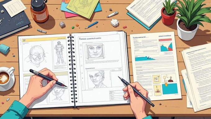 create a compelling webtoon season arc, episode roadmap and plot outline